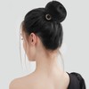 AYNKH Hair Bun, Donut Style, Artificial Round Wig for Ballet