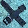XMHYB Replacement band for Swatch Waterproof Silicone Rubber Watch Band