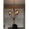 Voguad Smoke Gray Modern Glass Cylinder Lamp Shade, Replacement Glass