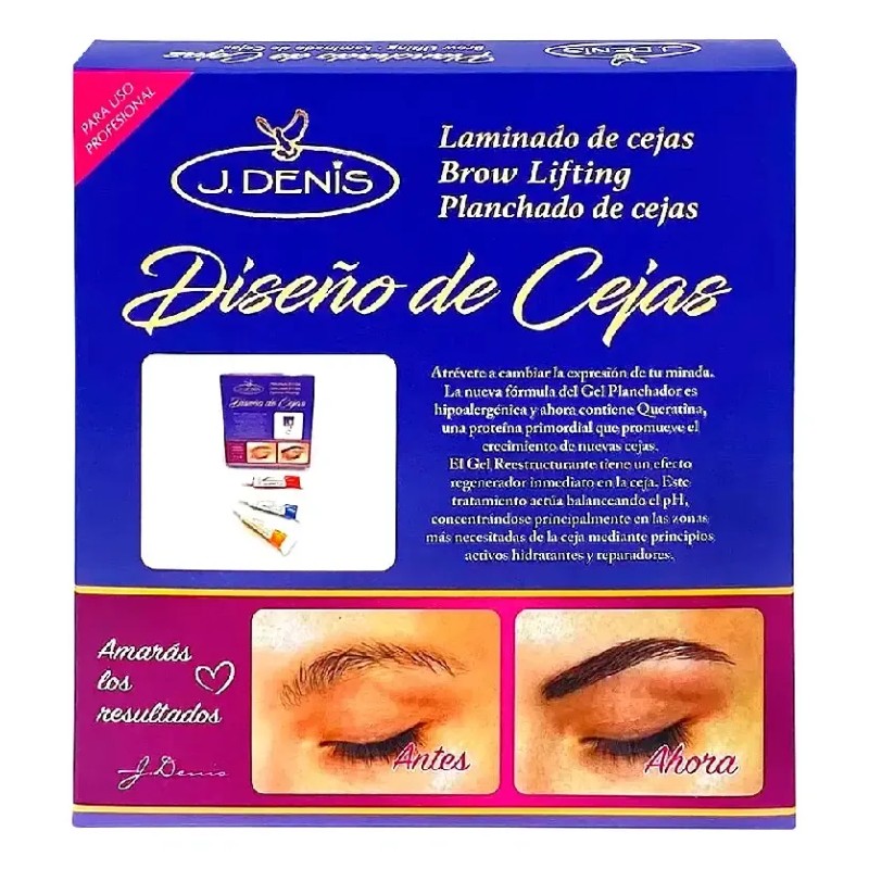 Kit Diseño De Cejas Y Planchado Profesional J Denis®