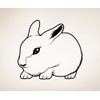 Vinyl Wall Decal Sticker Cute Bunny OS_MB310s