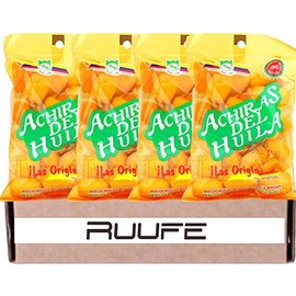 Achiras del Huila (Pack of 4) 4.2oz each (120gr each) Colombian snack food online, Yellow, 0.0353 Ounce