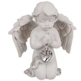 mtb more energy Decorative Angel "Pure Heart" - Guardian Angel Figurine Cherubinchen - Height 8 cm - Decoration Figure Baby Angel