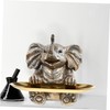 Ciieeo 1 Set Resin Elephant Crafts Elephant Model Bird Feeder