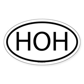 CafePress HOH Oval Sticker Oval Car Bumper Sticker