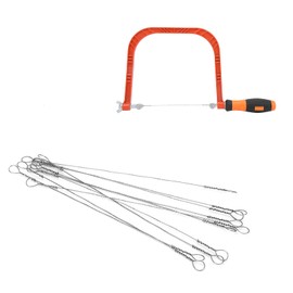 10Pcs 150mm Mini Wire Saw Curve Coping Saw Blades Wire Saw Blade High Carbon Steel Mini Sawing Strips Woodwork Cutting Replacement for Soft Metals Soft Woods Plastics