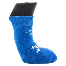 Woodrow Wear, Power Paws Original Dog Socks, Blue with a Snowflake, XXXL, Fits 180+ pounds