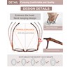 EYEURL 4-Pack Round Reading Glasses for Women Men Neck Hanging