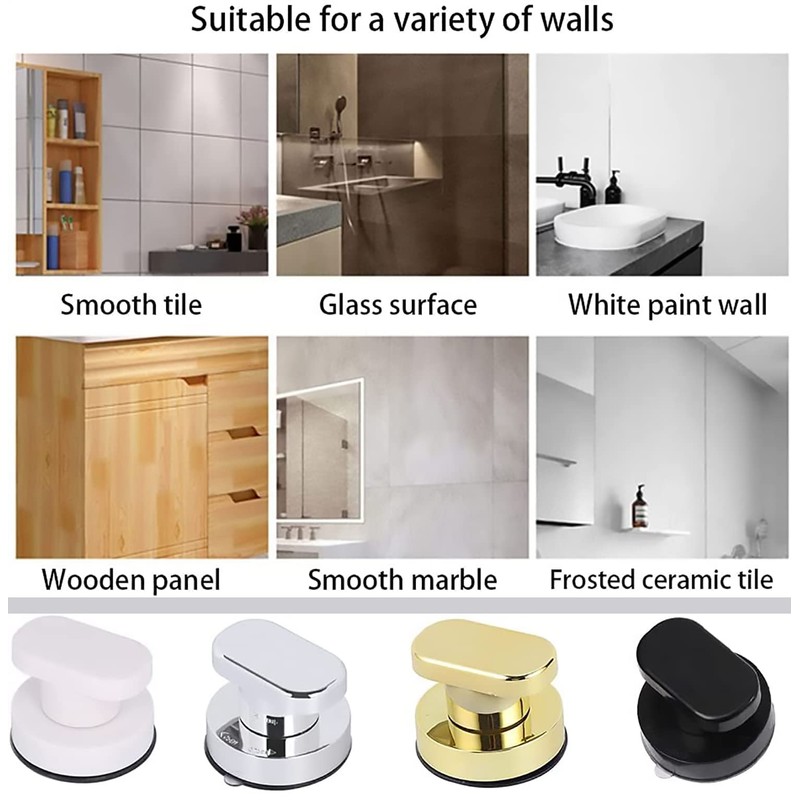 Suction Cup Door Handle Pull Handle,1Pc Powerful Suction Cup Handle,Suction