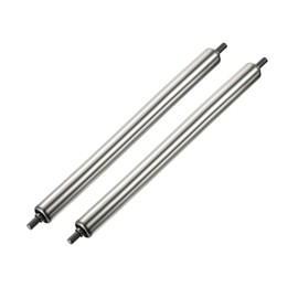YOKIVE 2 Pcs Conveyor Roller, Stainless Steel Roller Replacement | Smooth Movement, Great for Factories, Warehouses Use (Silver, 1 Inch Dia, 12 Inch Length)