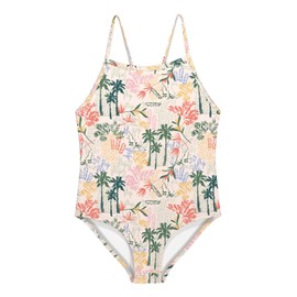 weVSwe Baby Girl Swimsuit One Piece Sleeveless Baby Girls' Swimwear Flesh Color Natural Sunsuit Bikini Rash Guards 10 Years