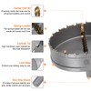 sourcing map Carbide Hole Saw Kit 62mm (2-7/16") Metal Hole