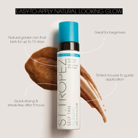 St.Tropez St.Tropez Self Tan Classic Bronzer Mousse Foam, Original Fake Tan, Streak-Free Finish, Develops in 4-8 hours, Vegan, Natural & Cruelty Free, 8 fl oz