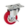 4 x 50mm Swivel Castors with Brakes - Casters Polyurethane