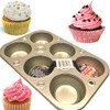 Cooking Concepts Toaster Oven 6-cup Size Metal Muffin/Cupcake Pan, 1