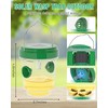 2 Pack Wasp Traps Outdoor Hanging, Solar Powered Carpenter Bee