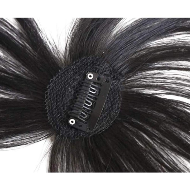 Invisible Human Hair Toppers For Women 3D Air Bangs Hair