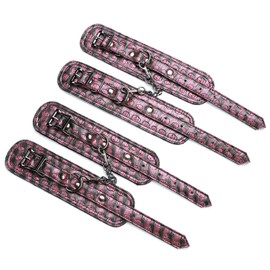 Stainless Steel Expandable 2PCS Silver Pilates Spreader Bar, Pink Soft 4PCS Adjustable Straps, Home Gym Yoga Sports Training Fitness Gear, Pilates Sport Kit Yoga Gifts