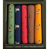 Soprano Country Themed Pack Of Five Cotton Handkerchiefs