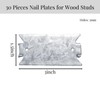 ZAVOOS 50 Pieces Nail Plates, 1.5 x 3 Inch Nail