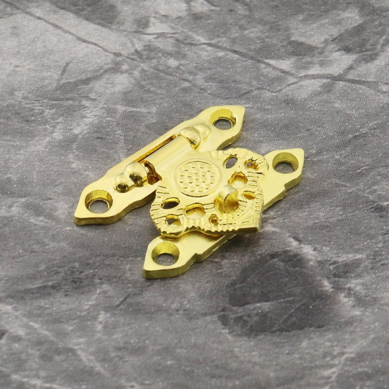 SING F LTD 10Pcs Gold Box Buckle Latch Decorative Hasp