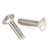 3/8-16 x 4 Carriage Bolts, Stainless Steel 18-8 (304), Round