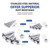 Stainless Steel Screws Nuts and Washers Assortment Kit, with Storage