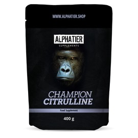 L Citrulline Malate Powder High Dose 400 g DL 2:1 - Highest Dosage & Purity - Alphatier Champion L-Citrulline Malate Powder - Fitness and Bodybuilding - Premium Quality - Vegan