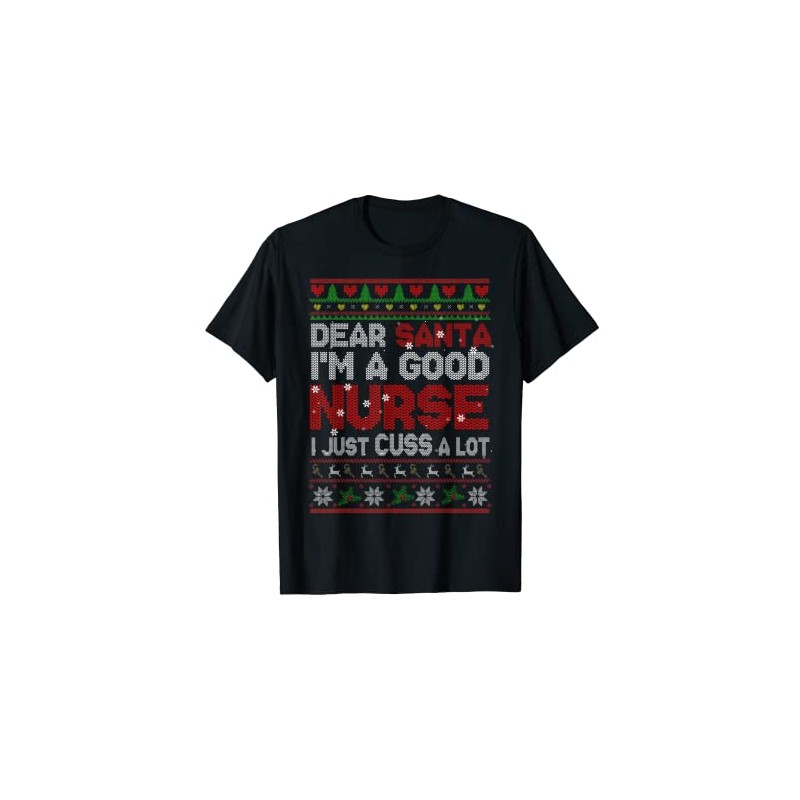 "Lieber Weihnachtsmann Ich bin eine gute Krankenschwester" Christmas Nurse Sweater