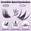 B&QLASH Snow Lotus Lash Clusters Kit 8-18 MIX Natural Lashes