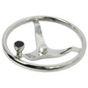 HYDDNice 3 Spoke Stainless Steel Boat Steering Wheel 13-1/2" Dia