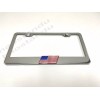 License Plate Frame Shop 1x American Flag Emblem STAINLESS STEEL