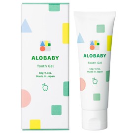 Alobaby Teething Gel, 1.8 oz (50 g), Orange Flavor, Toothpaste, Toothpaste, Toothpaste, Toothpaste for Babies, Kids, Organic
