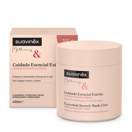 Suavinex, Stretch Mark Pregnancy Cream Improves Elasticity Soothes Itching Suitable for Sensitive Skin Gentle Fragrance Easy Absorption 95% Ingredients