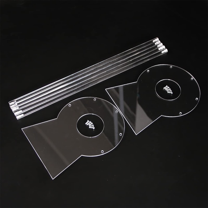 Pangkeep Acrylic Headband Organiser, Transparent Hairband Ear Stand for Girls,