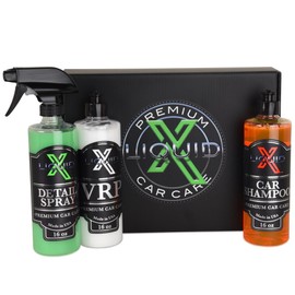 Liquid X Back to Basics Box Kit - Detail Spray, Car Shampoo & Rubber Vinyl Plastic Dressing