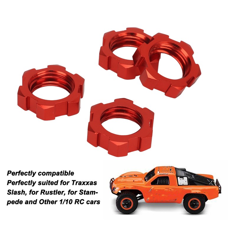 4pcs 12mm to 17mm Wheel Hex Adapter Professional Aluminum Alloy