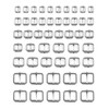 QWORK Pack of 50 Silver Metal Roller Buckle, Belt Hardware