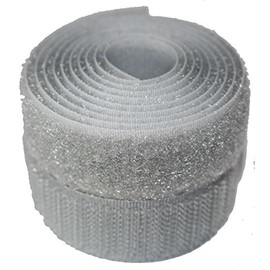 Silver 20mm Sew-on Hook & Loop Tape Alfatex® Brand supplied by the Velcro Companies - Various Lengths (Length: 2m)