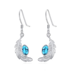 Red Cardinal Earrings 925 Sterling Silver Bird Drop Moonstone Earrings Animal Earrings Jewellery Gifts for Women Girls, Sterling Silver