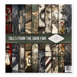 ITD Collection - Scrapbook Paper - Scrapbooking Set - Motif Paper for Crafts - Decorative Paper 12 x 12 inches - 310 x 310 mm - 10 Sheets + 1 - Tales from the Dark Fair - SLS-082