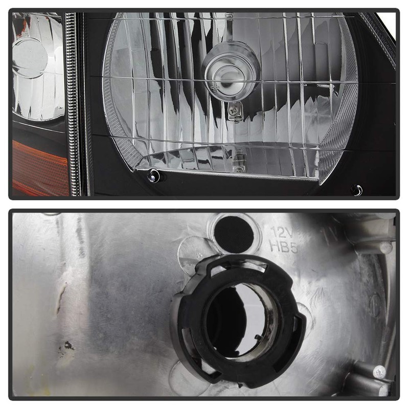 ACANII - For Black 1997-2003 Ford F150 Expedition Lightning Style