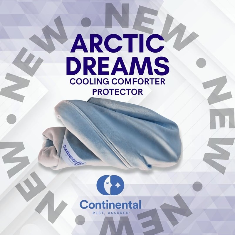 Arctic Dreams Cooling Duvet Protector with Zipper Closure by Continental