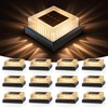 APONUO Solar Post Cap Lights, 12-Pack IP65 Waterproof for 4x4