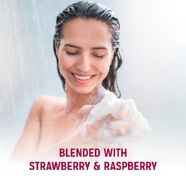 Radox Mineral Therapy Shower Gel Feel Radiant with Nature Inspired Mood Boosting Fragrance Body Wash for Women Blended with Strawberry and Raspberry, 225ml (Buy 3)