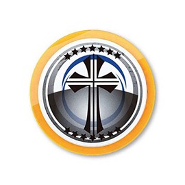 Nakai Golf Marker with Built-in Magnetic Fluorescent Acrylic Green Marker (Cross)