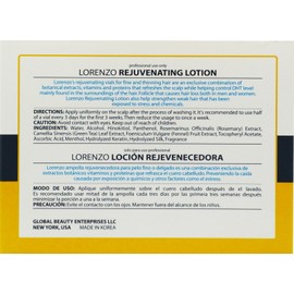 Lorenzo Rejuvenating Lotion Anti-hair Loss Action 10 Vials of 1.18 Fl. Oz.
