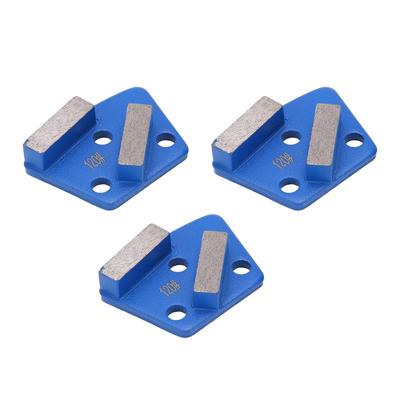 3Pcs Diamond Grinding Shoes Trapezoid Concrete Floor Aggreesive Cutting 2