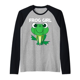 Cute Frog Design For Girls Mom Forest Zoo Pet Animal Catcher Raglan Baseball Tee