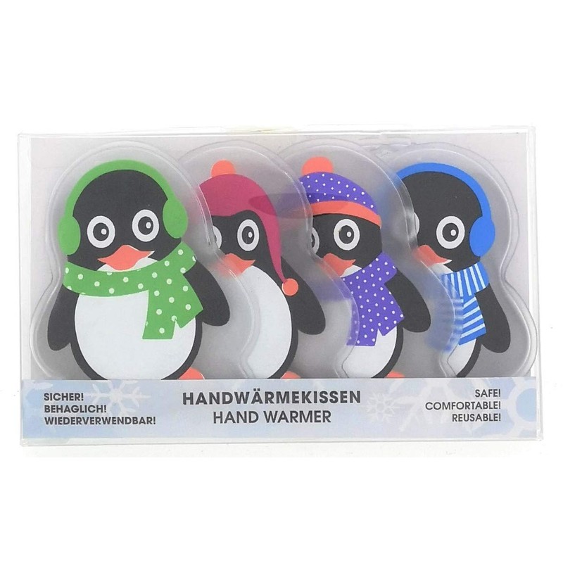 Set of 4 Pocket Warmers, Hand Warmers, Penguins for Warm